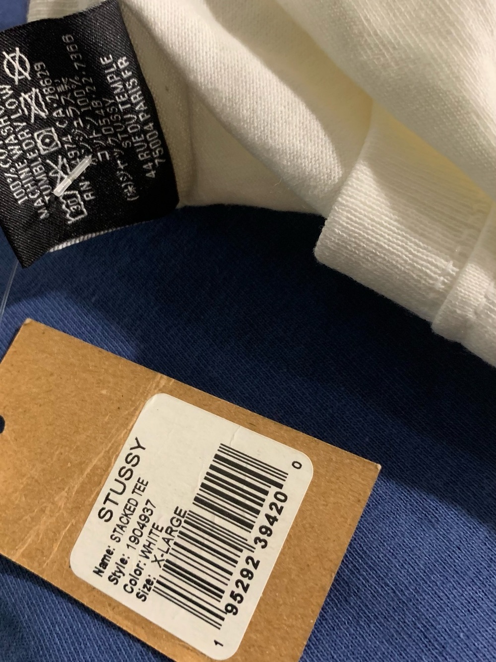 🆕 STUSSY T shirt NWT XL “ Stüssy Stacked T “ deadstock limited release exclusive - Picture 6 of 10